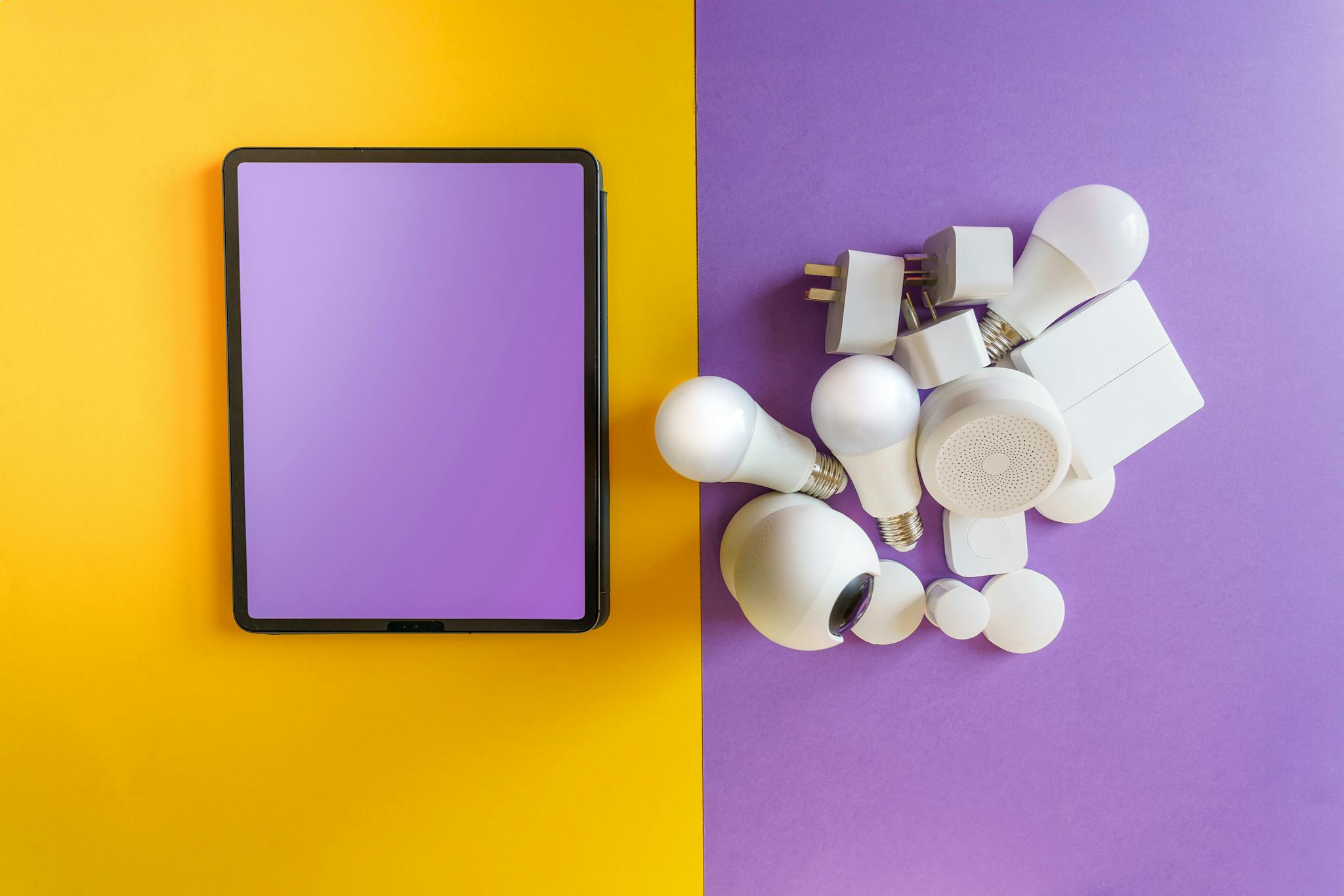 smart home devices, screen mockup